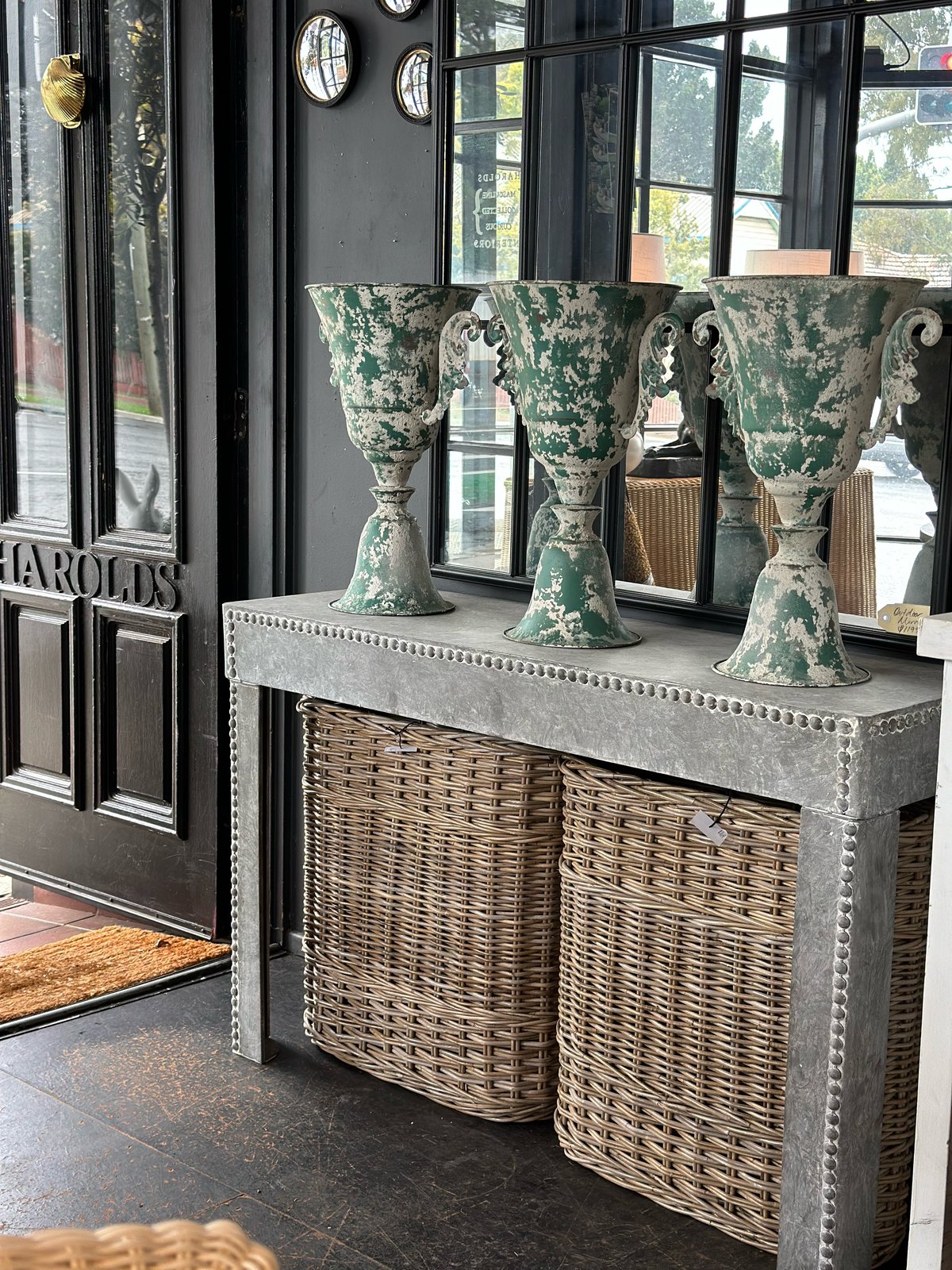 Zinc Garden Table